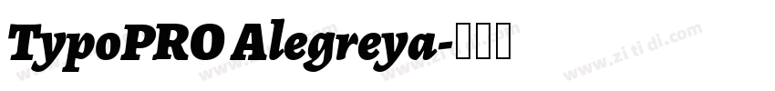 TypoPRO Alegreya字体转换